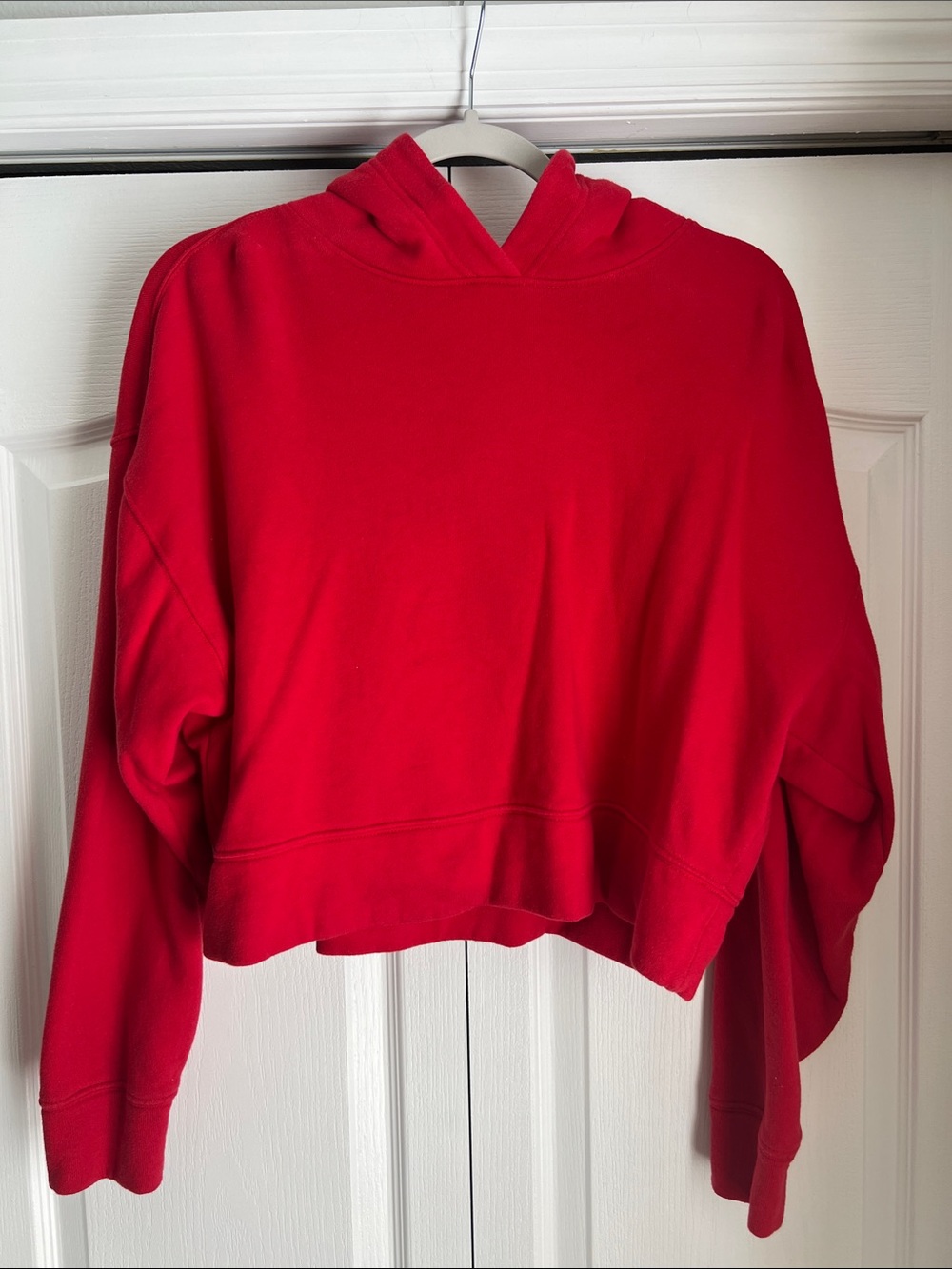 Old Navy Bright Red Cropped Hoodie